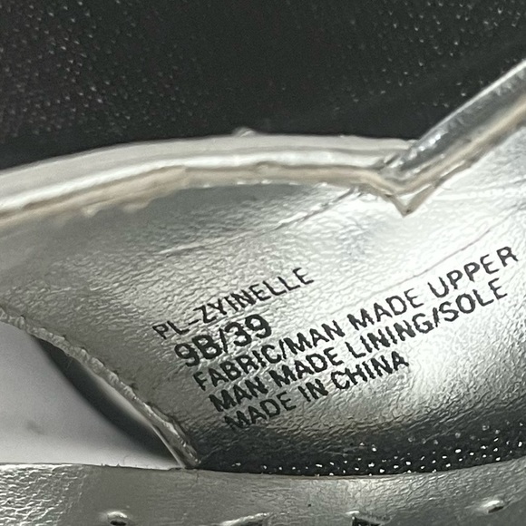 BCBG Paris Ostrica Hills Shoes in Black & Silver Women's sz EU 39 US 8 - Picture 4 of 8